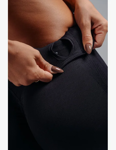NEBBIA leggings a vita alta extra push-up PRIMAL nere