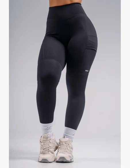 NEBBIA Leggings a vita alta modellanti con tasche PRIMAL nere