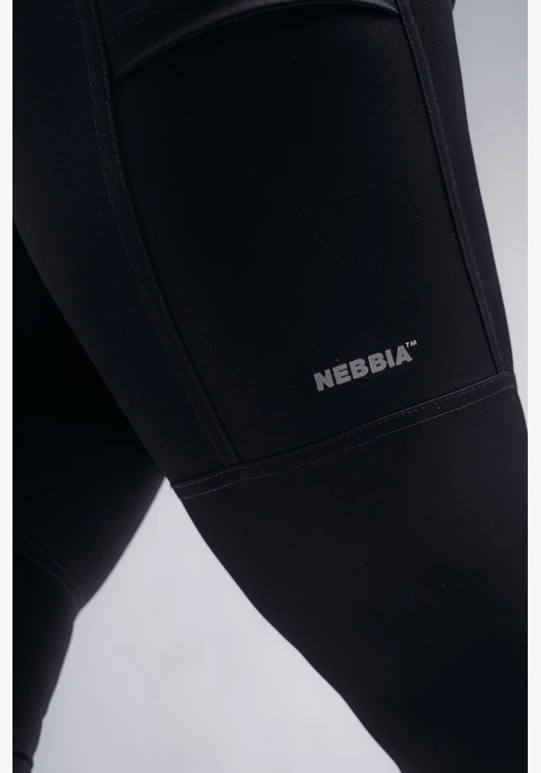 NEBBIA Leggings a vita alta modellanti con tasche PRIMAL nere