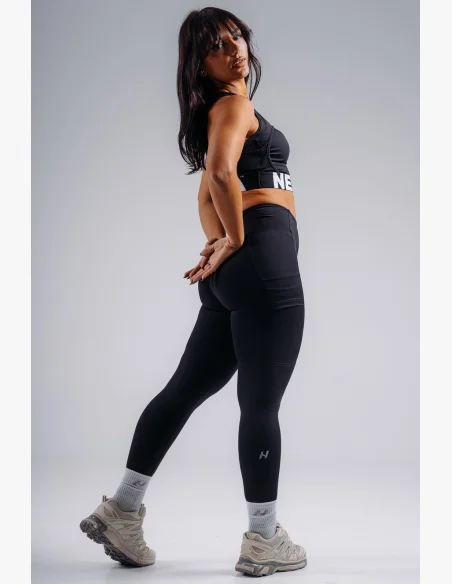 NEBBIA Leggings a vita alta modellanti con tasche PRIMAL nere