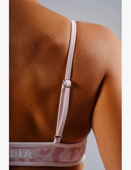 NEBBIA reggiseno sportivo a sostegno medio con motivo leopardato PRIMAL rosa