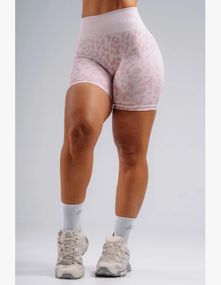 NEBBIA pantaloncini push-up compressivi con motivo leopardato PRIMAL rosa