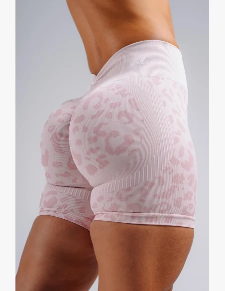 NEBBIA pantaloncini push-up compressivi con motivo leopardato PRIMAL rosa