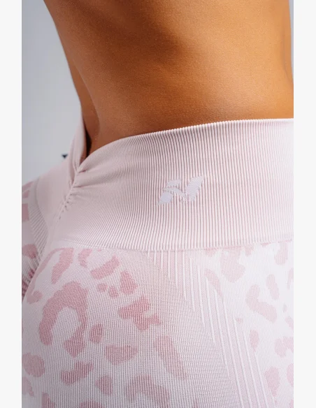 NEBBIA pantaloncini push-up compressivi con motivo leopardato PRIMAL rosa