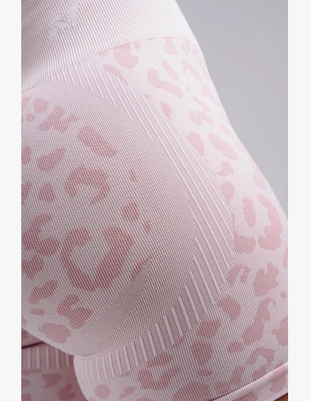 NEBBIA pantaloncini push-up compressivi con motivo leopardato PRIMAL rosa