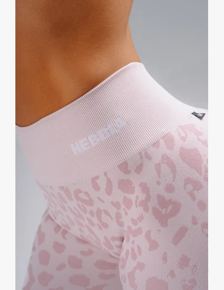 NEBBIA pantaloncini push-up compressivi con motivo leopardato PRIMAL rosa