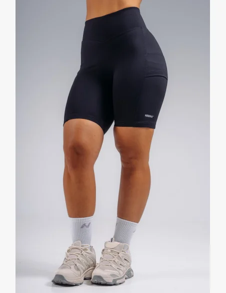 NEBBIA pantaloncini a vita alta con tasche PRIMAL neri