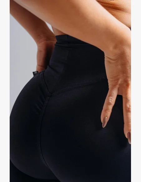 NEBBIA pantaloncini a vita alta con tasche PRIMAL neri