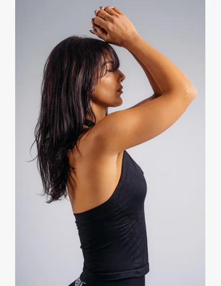 NEBBIA top halter con reggiseno incorporato PRIMAL nero