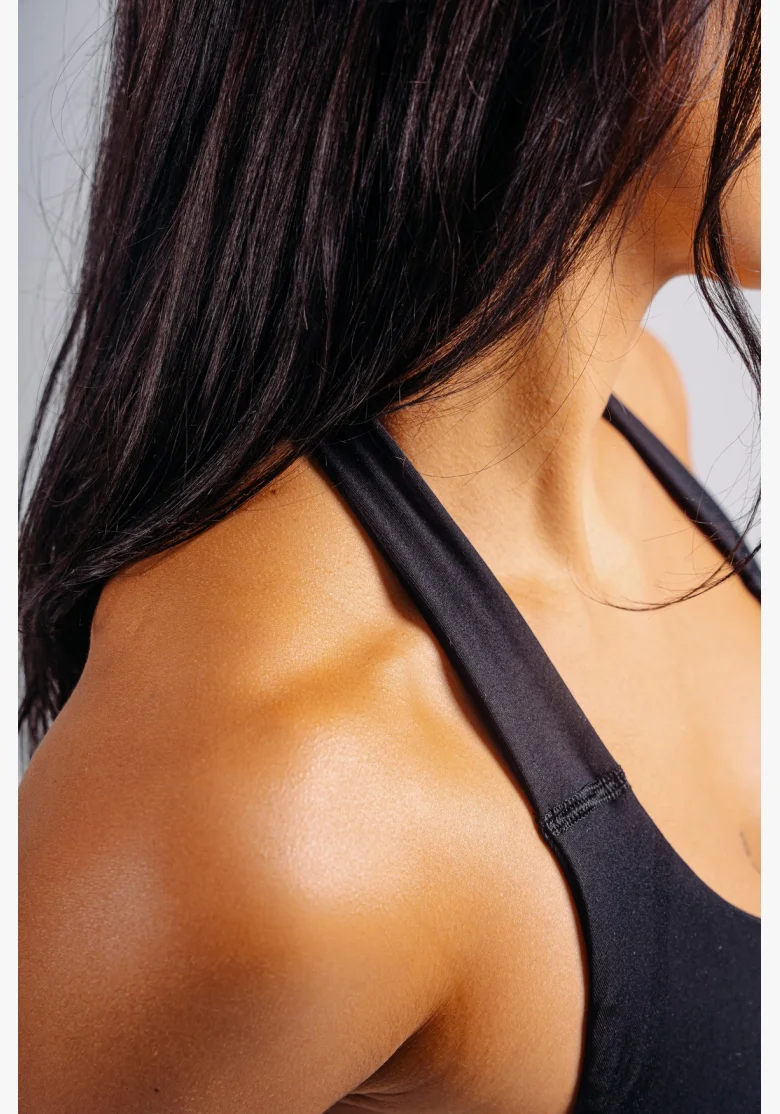 NEBBIA top halter con reggiseno incorporato PRIMAL nero