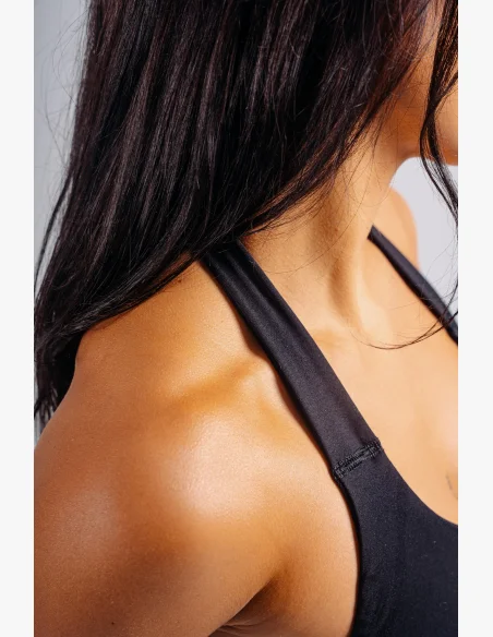 NEBBIA top halter con reggiseno incorporato PRIMAL nero