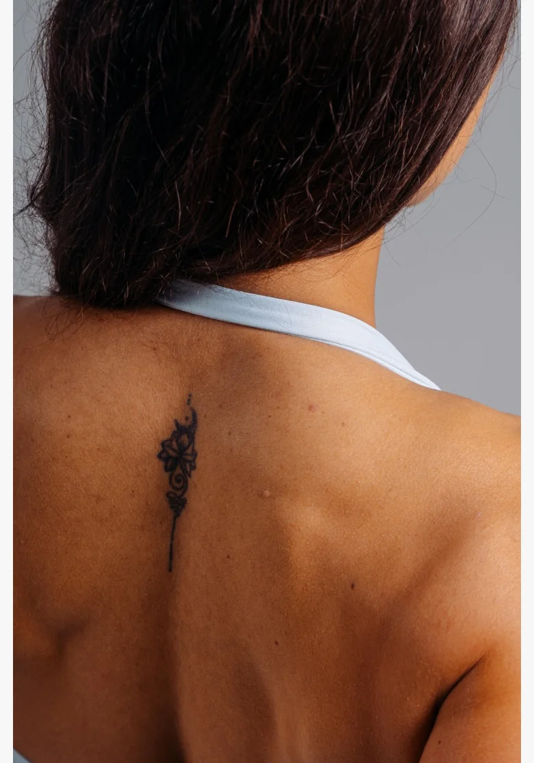 NEBBIA top allacciato al collo con reggiseno incorporato PRIMAL blu