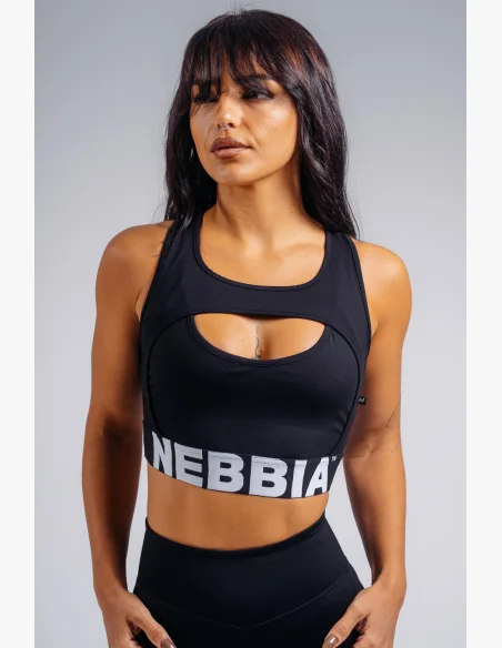 NEBBIA reggiseno sportivo ad alto supporto PRIMAL nero