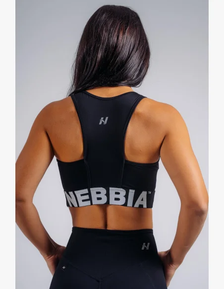NEBBIA reggiseno sportivo ad alto supporto PRIMAL nero
