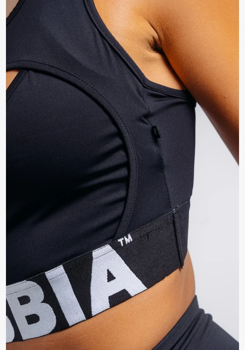 NEBBIA reggiseno sportivo ad alto supporto PRIMAL nero