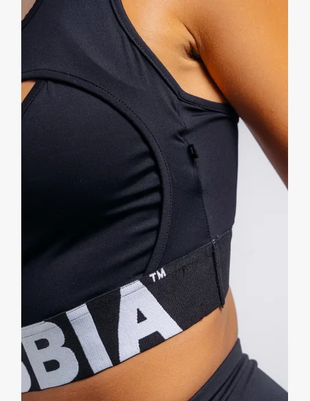 NEBBIA reggiseno sportivo ad alto supporto PRIMAL nero