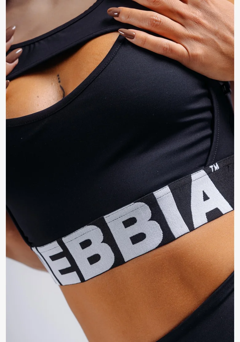 NEBBIA reggiseno sportivo ad alto supporto PRIMAL nero