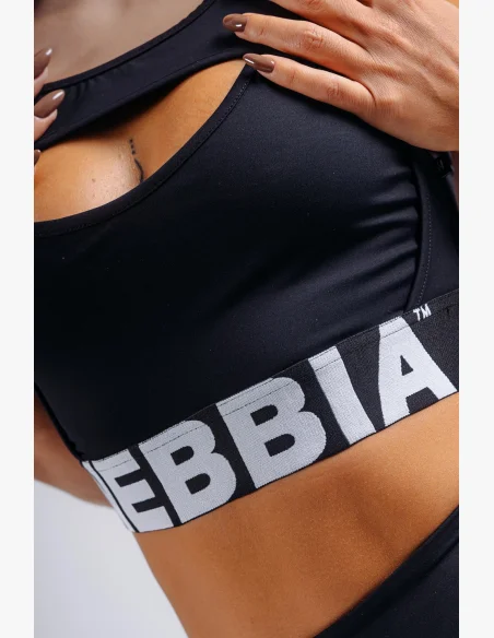 NEBBIA reggiseno sportivo ad alto supporto PRIMAL nero