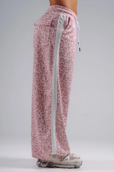 NEBBIA pantaloni larghi con motivo leopardato PRIMAL rosa 2