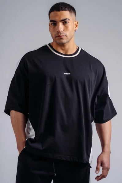 NEBBIA T-shirt oversize PRIMAL nero