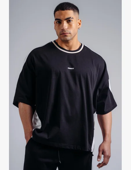 NEBBIA T-shirt oversize PRIMAL nero