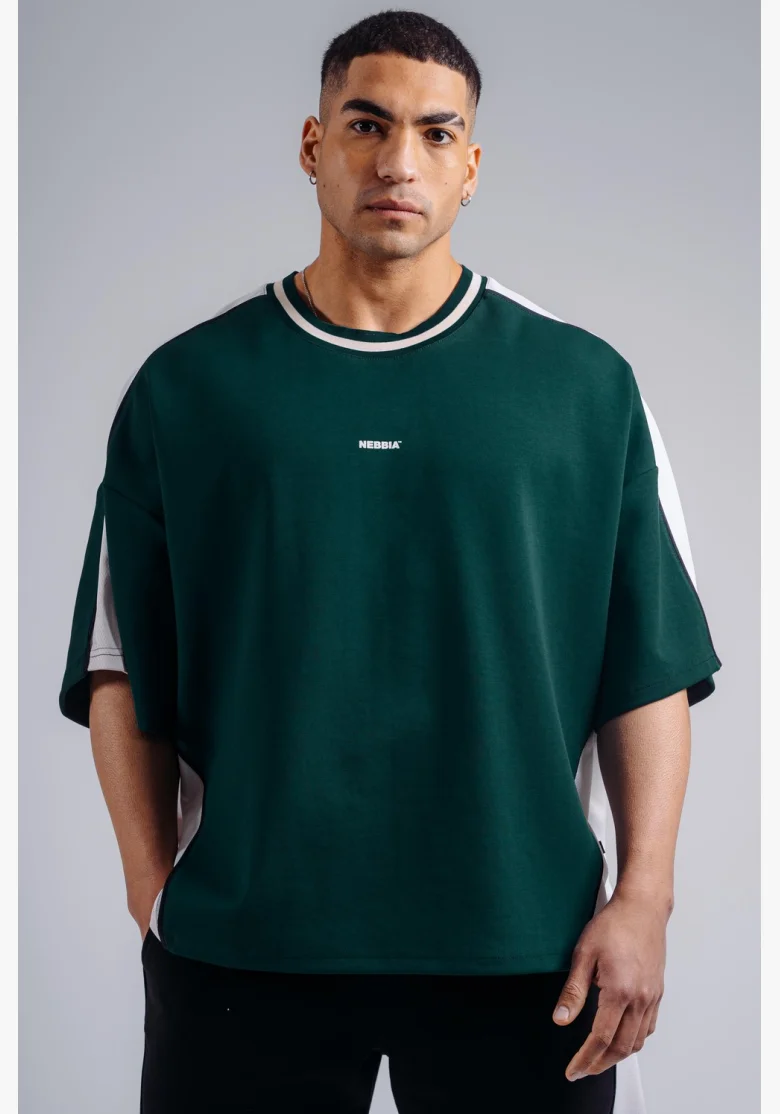 NEBBIA T-shirt oversize PRIMAL verde