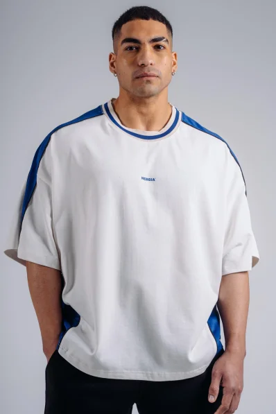 NEBBIA T-shirt oversize PRIMAL bianco