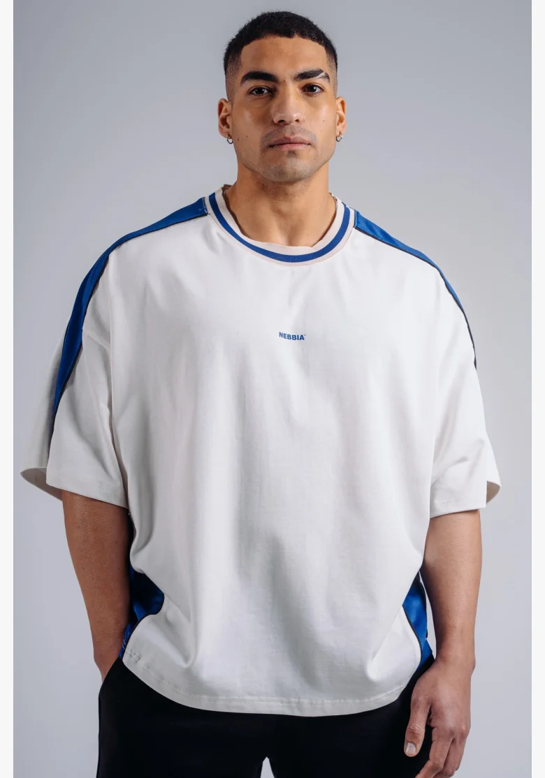 NEBBIA T-shirt oversize PRIMAL bianco