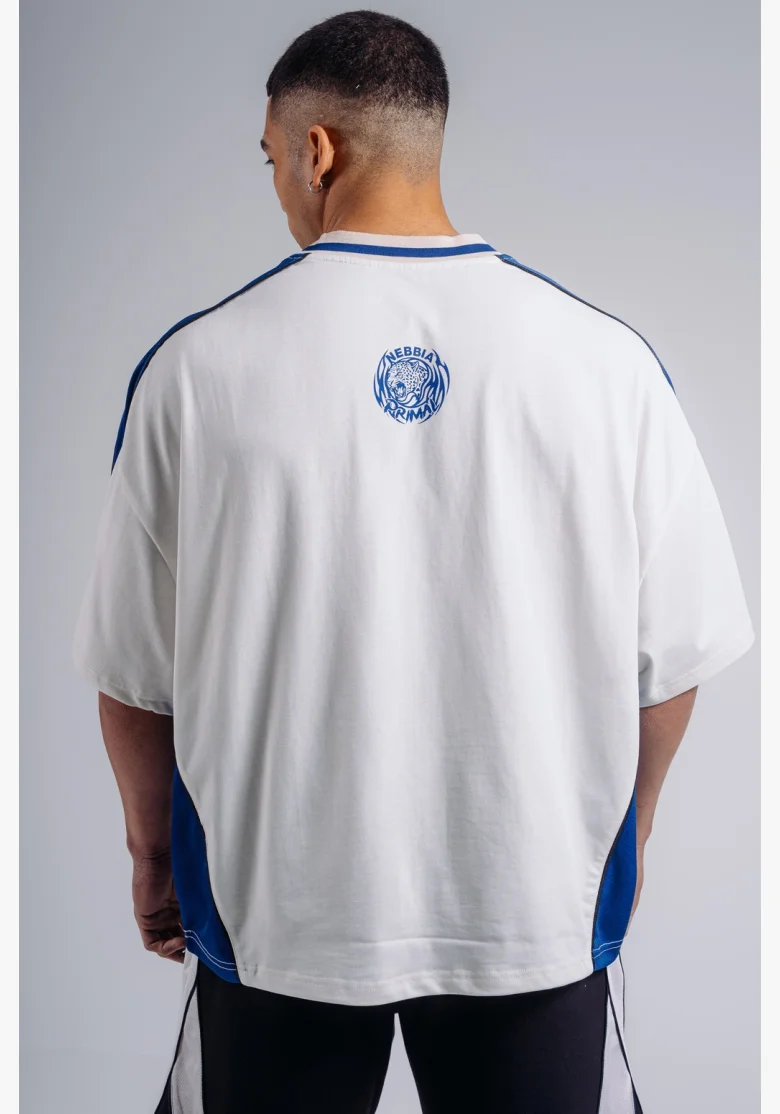 NEBBIA T-shirt oversize PRIMAL bianco