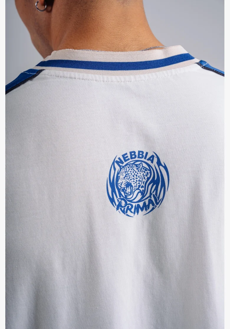 NEBBIA T-shirt oversize PRIMAL bianco
