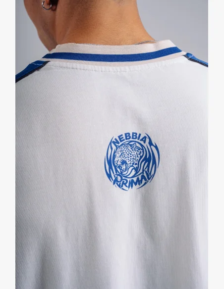 NEBBIA T-shirt oversize PRIMAL bianco