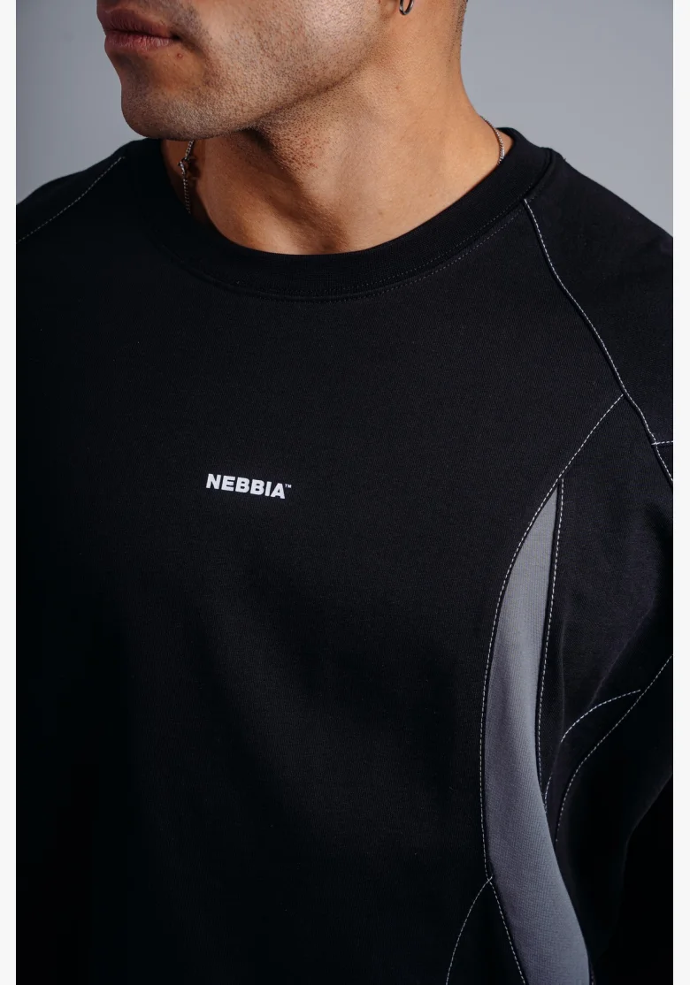 NEBBIA Oversized pump cover maglietta PRIMAL nera