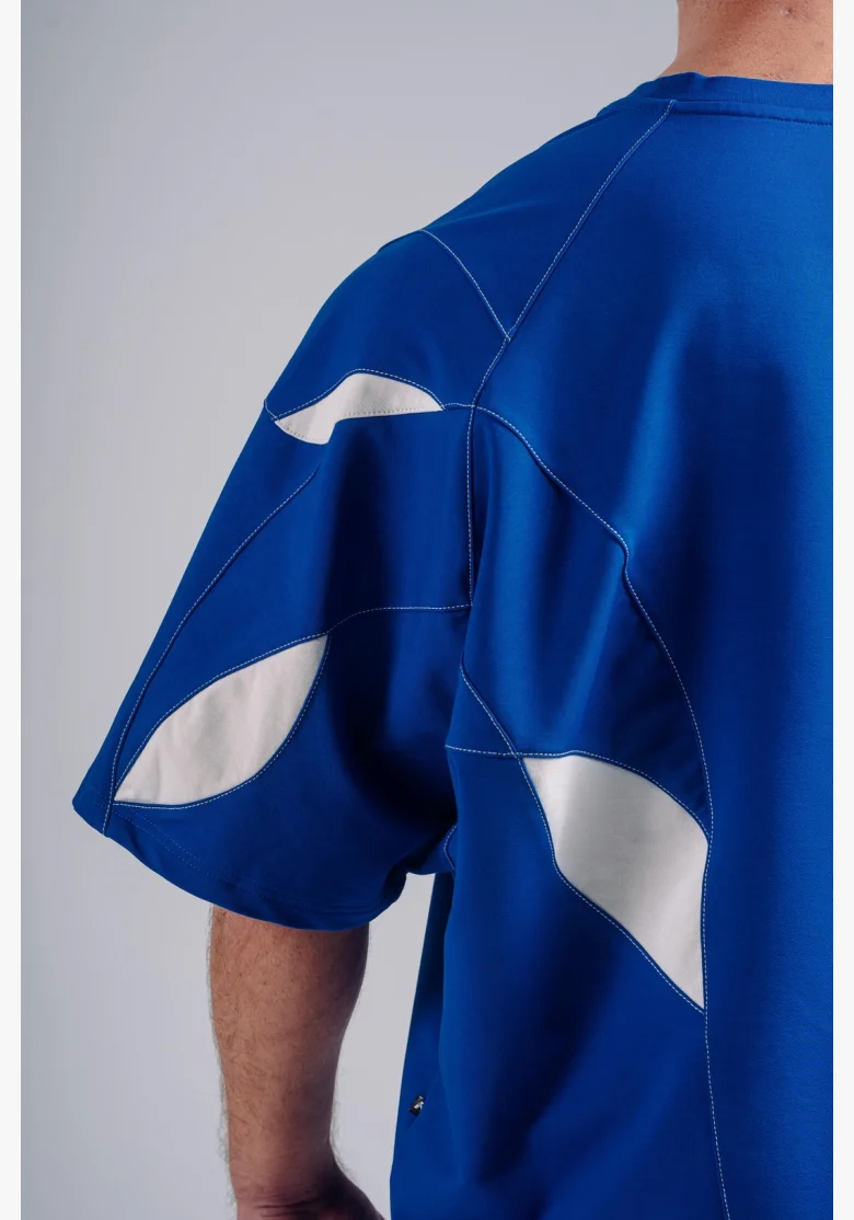 NEBBIA maglietta oversize pump cover PRIMAL blu