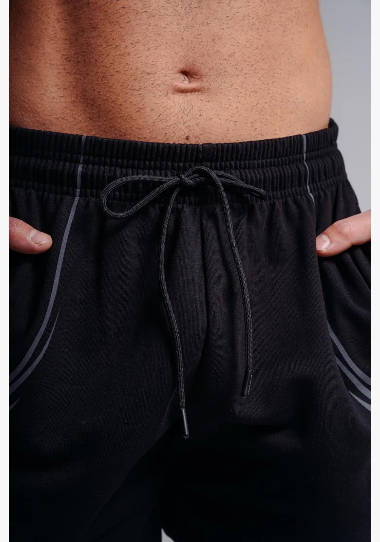NEBBIA pantaloncini da allenamento oversize PRIMAL neri