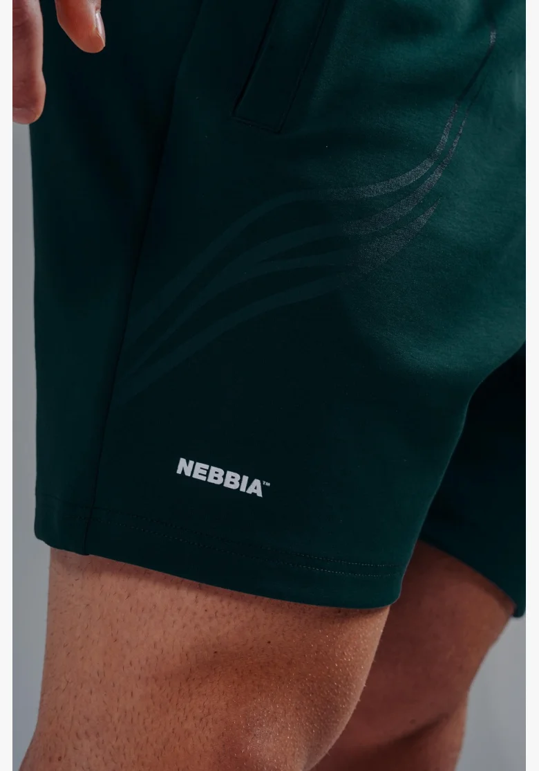 NEBBIA pantaloncini da allenamento oversize PRIMAL verdi