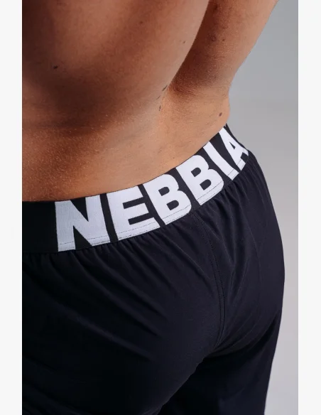 NEBBIA pantaloncini da allenamento a doppio strato PRIMAL neri
