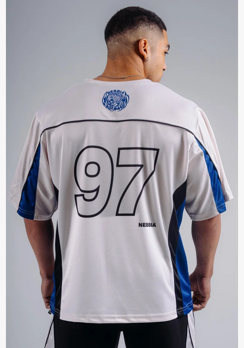 NEBBIA Oversized Jersey maglietta '97 PRIMAL bianca