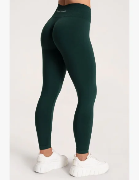 Gym Glamour Leggings Second Skin push up Verde Scuro