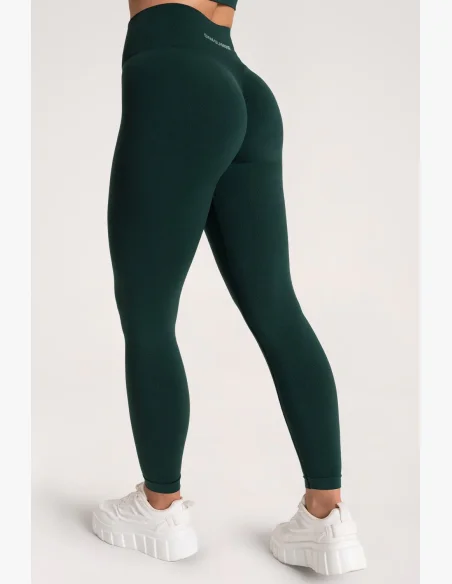 Gym Glamour Leggings Second Skin push up Verde Scuro