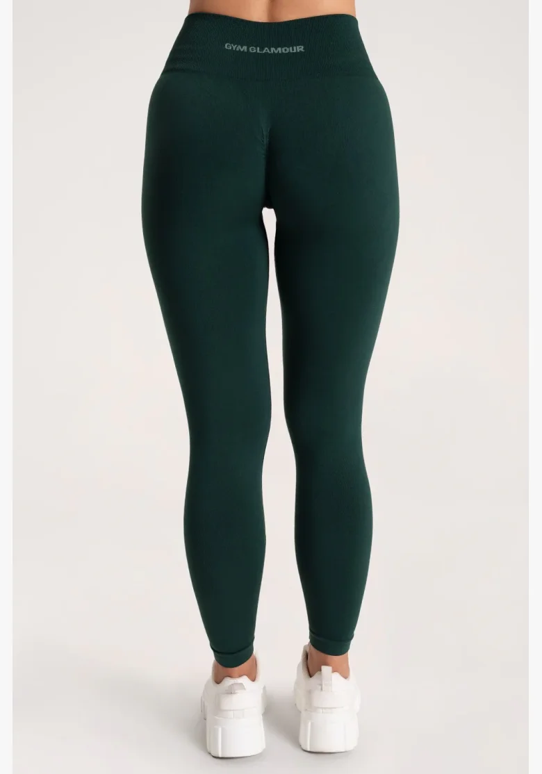 Gym Glamour Leggings Second Skin push up Verde Scuro