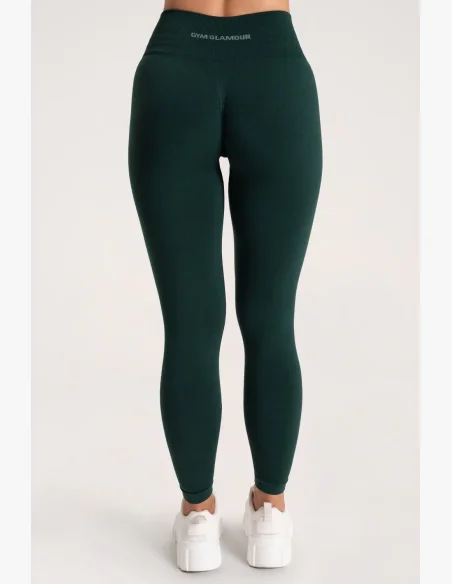 Gym Glamour Leggings Second Skin push up Verde Scuro