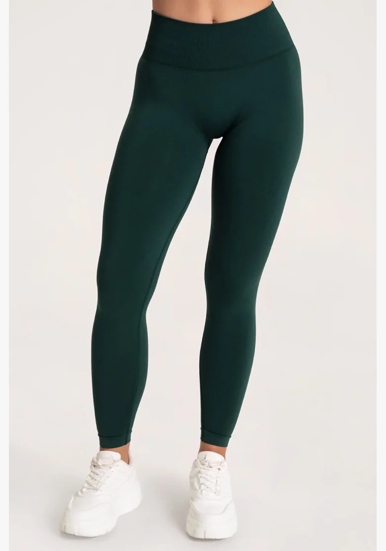 Gym Glamour Leggings Second Skin push up Verde Scuro
