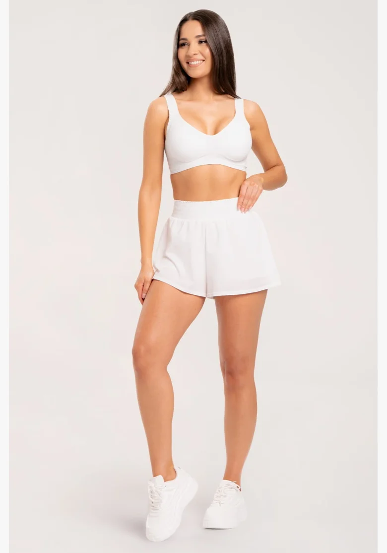 Gym Glamur Shorts Court bianco