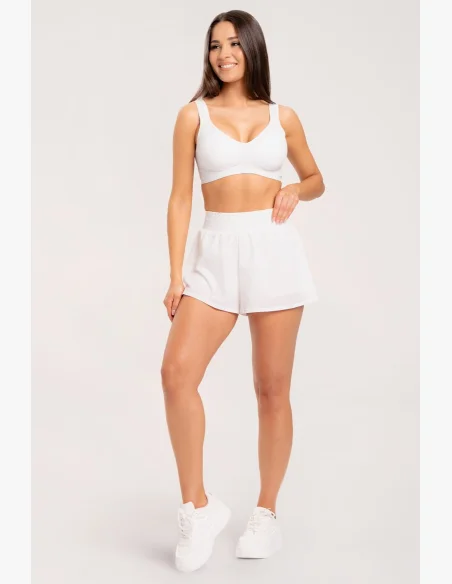 Gym Glamur Shorts Court bianco