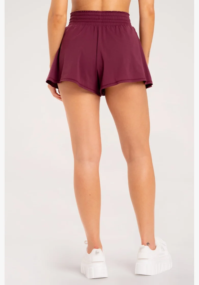 Gym Glamur Shorts Court bordeaux