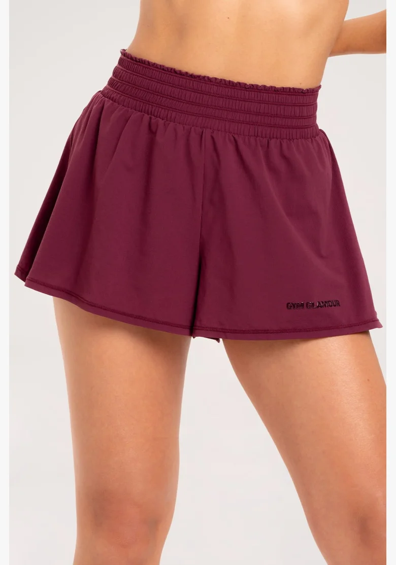 Gym Glamur Shorts Court bordeaux