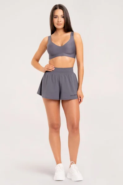 Gym Glamur pantaloncini Court Grey