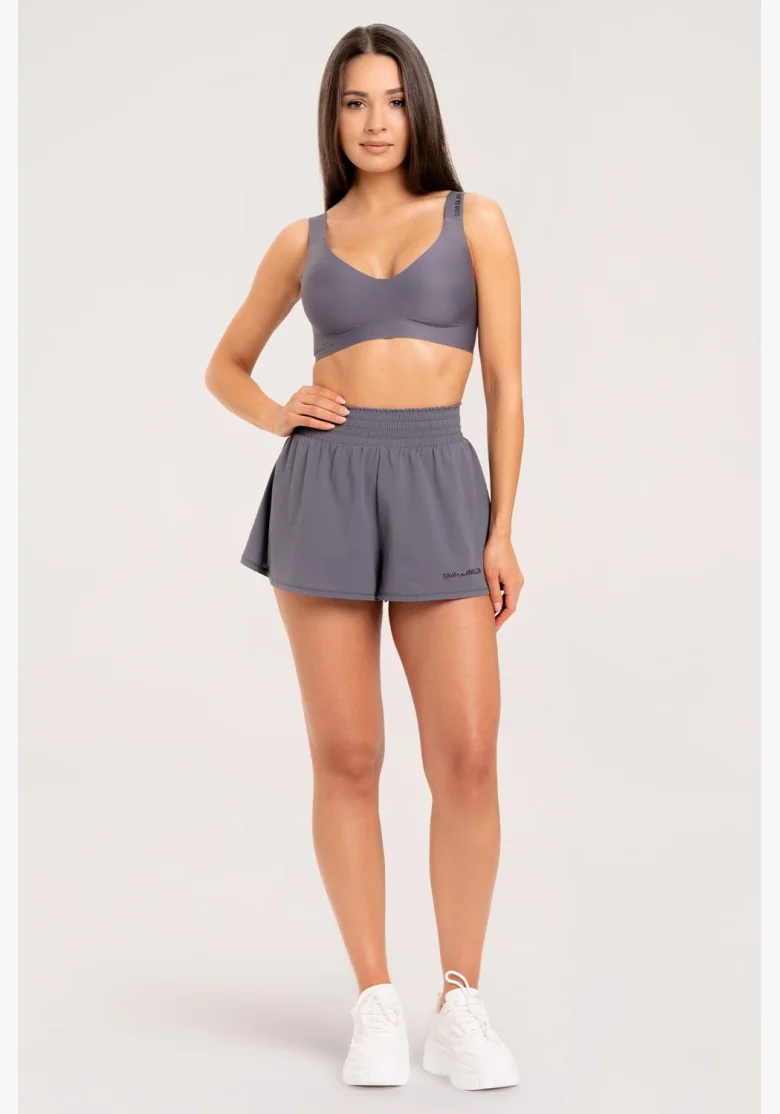 Gym Glamur pantaloncini Court Grey