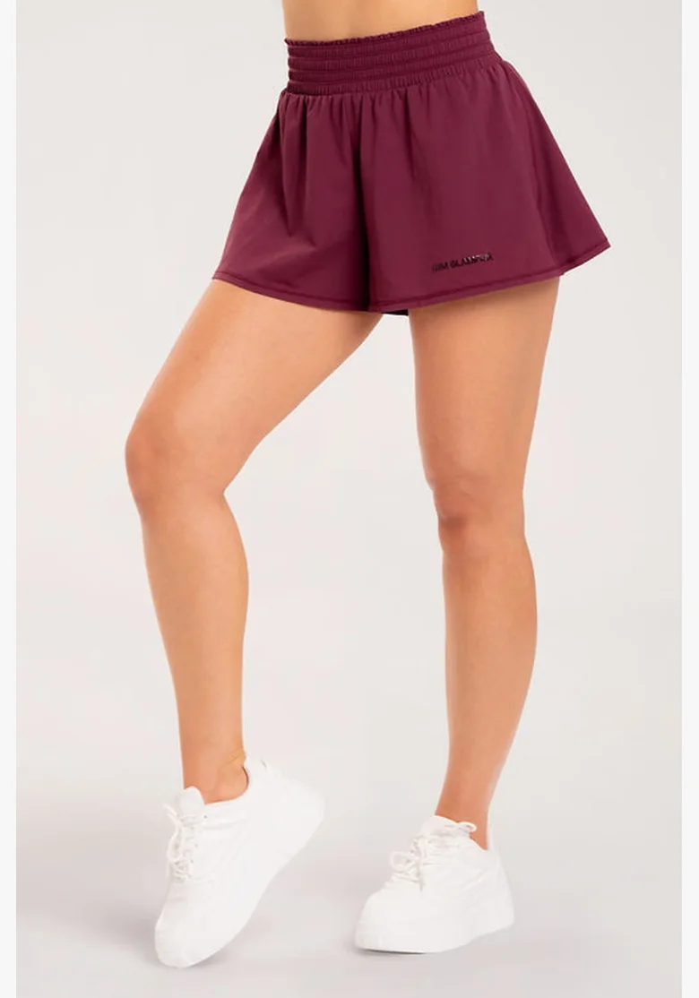 Gym Glamur Shorts Court bordeaux