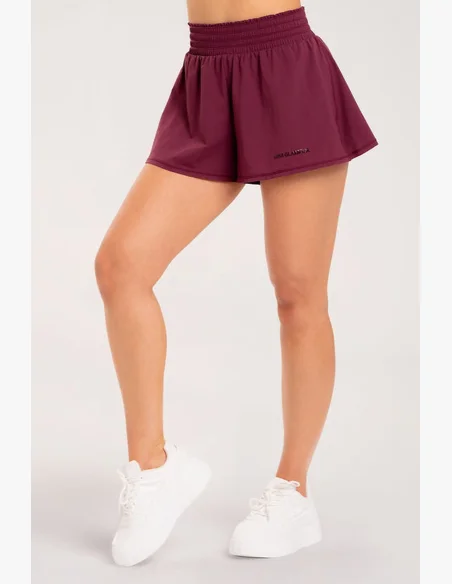 Gym Glamur Shorts Court bordeaux
